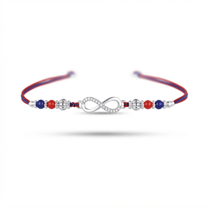 Infinite Love Silver Rakhi