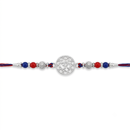 Designer OM Silver Rakhi