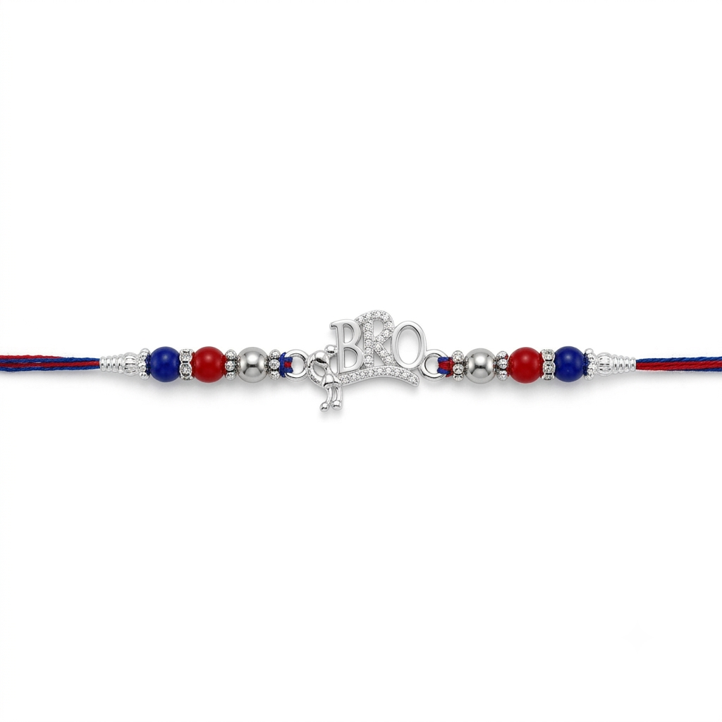 Mor BRO Silver Rakhi