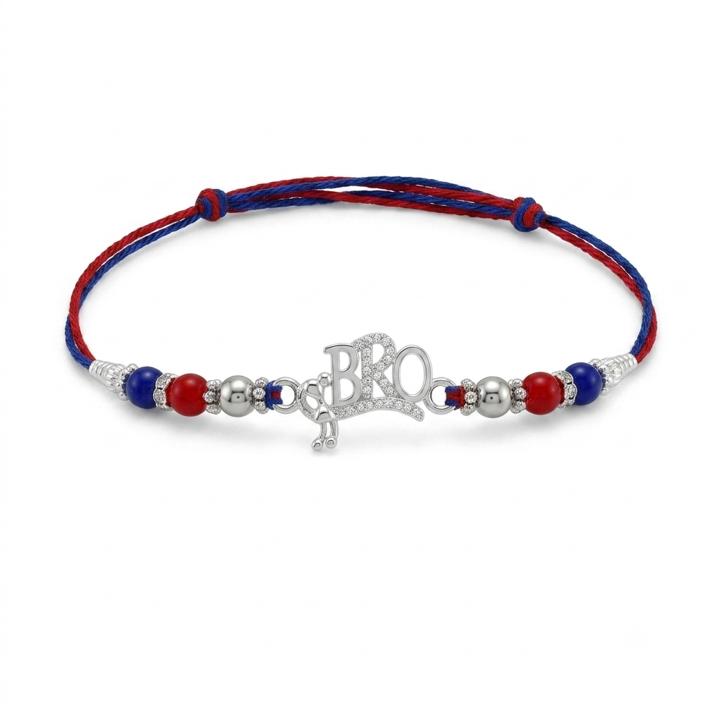 Mor BRO Silver Rakhi