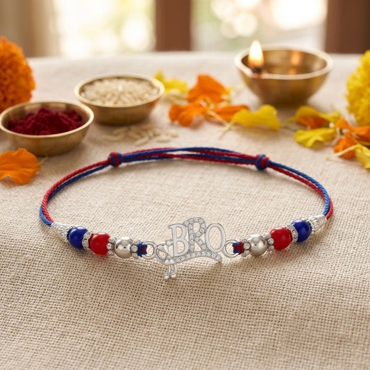 Mor BRO Silver Rakhi