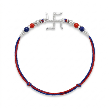 Shubh Swastik Silver Rakhi