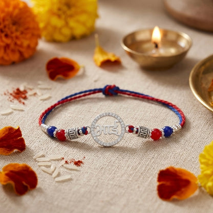 Designer BHAI Silver Rakhi