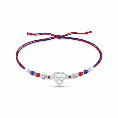 Superman Bro Silver Rakhi