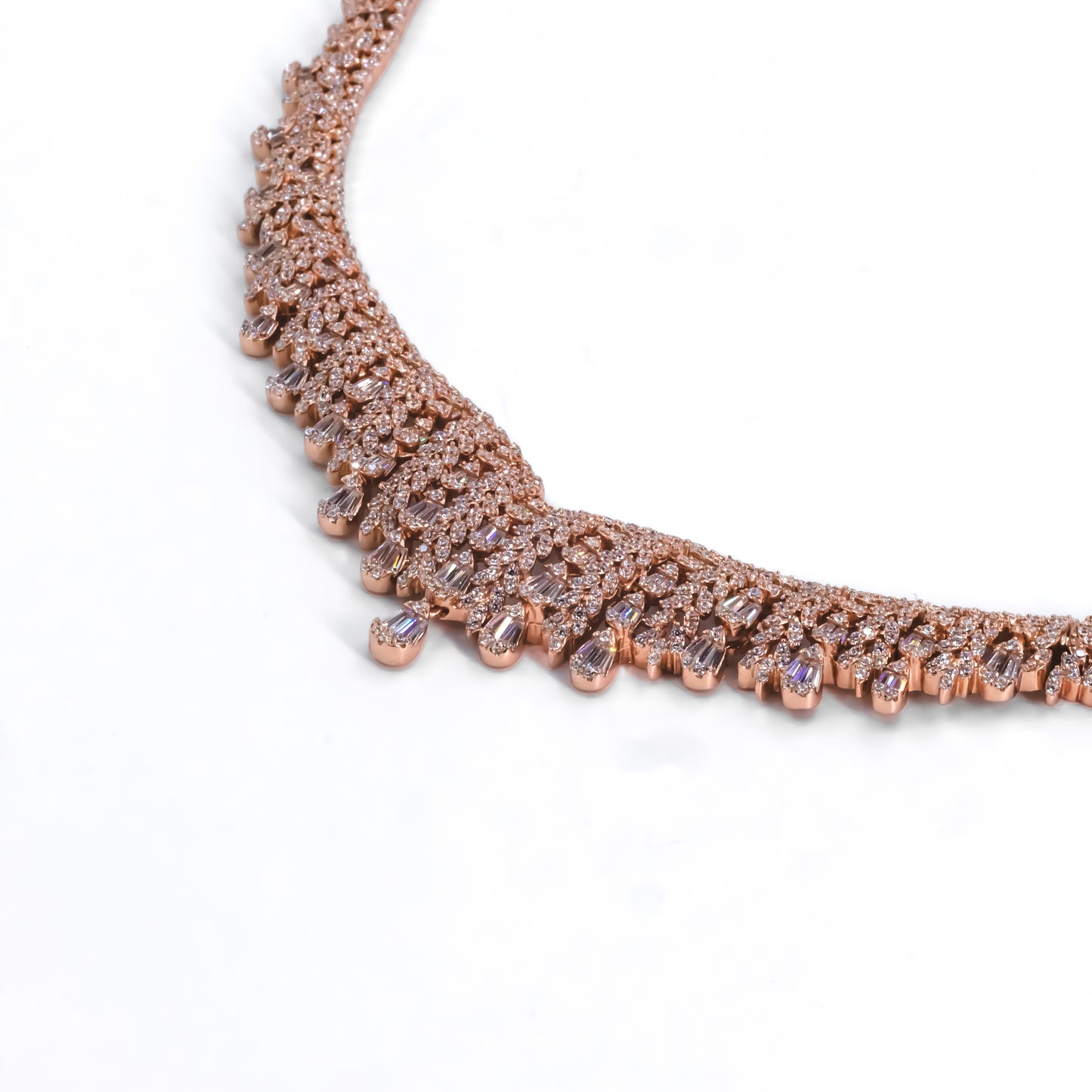 Rose Gold Classic Beauty Necklace Set