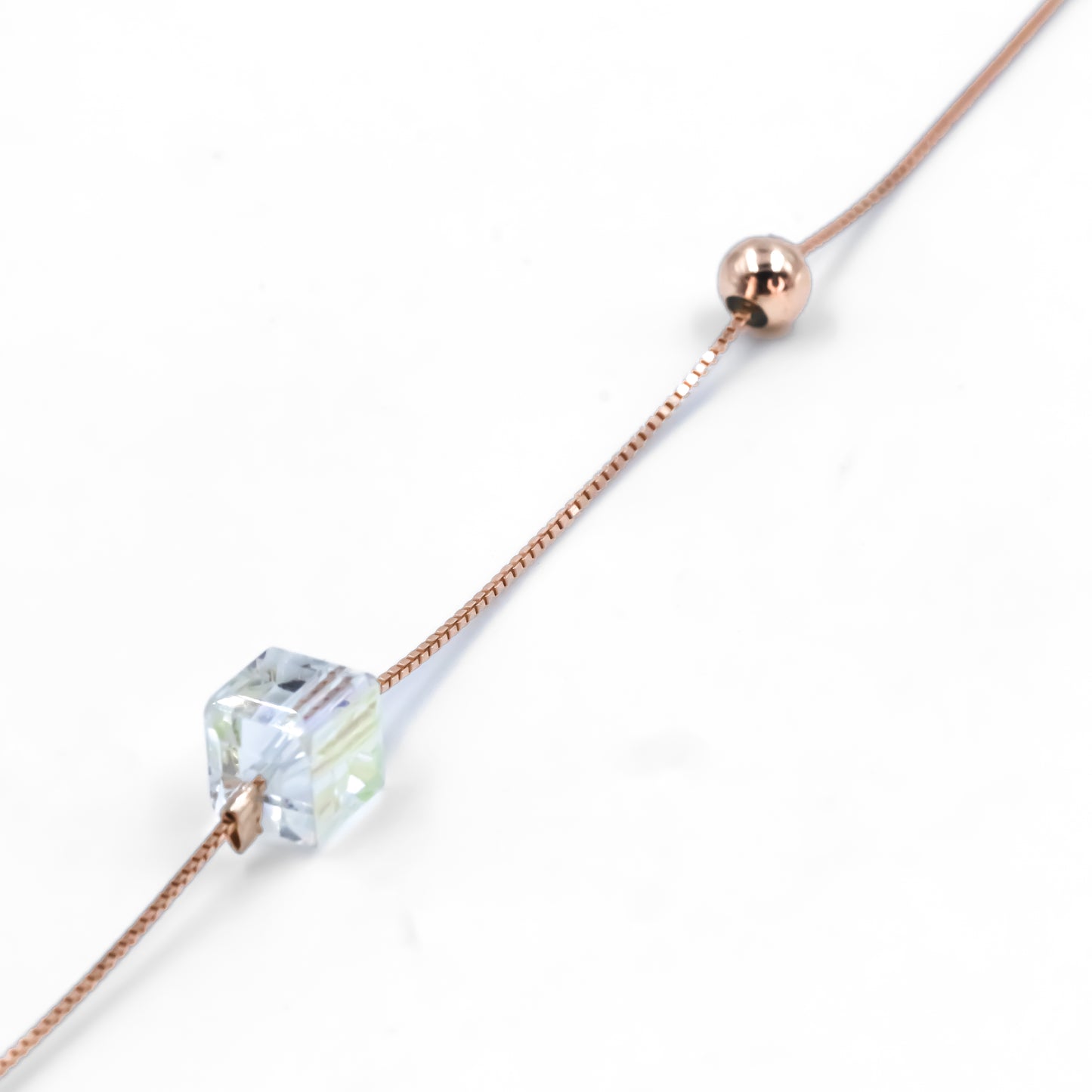 Rose Gold Cubicle Charm Chain
