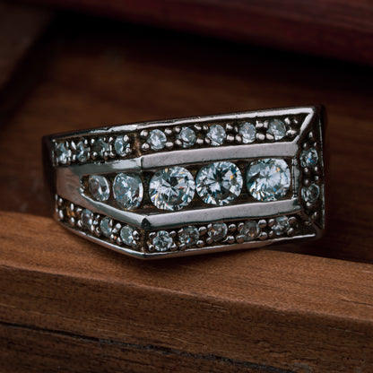 Silver Classic Gemstone Ring