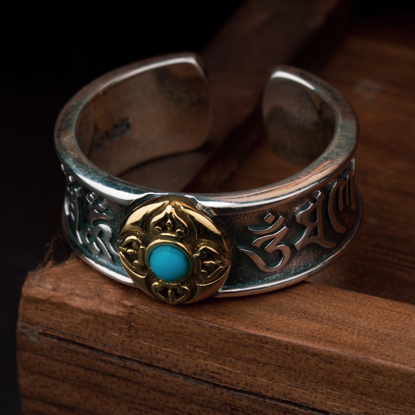 Vintage Aqua Jewel Ring