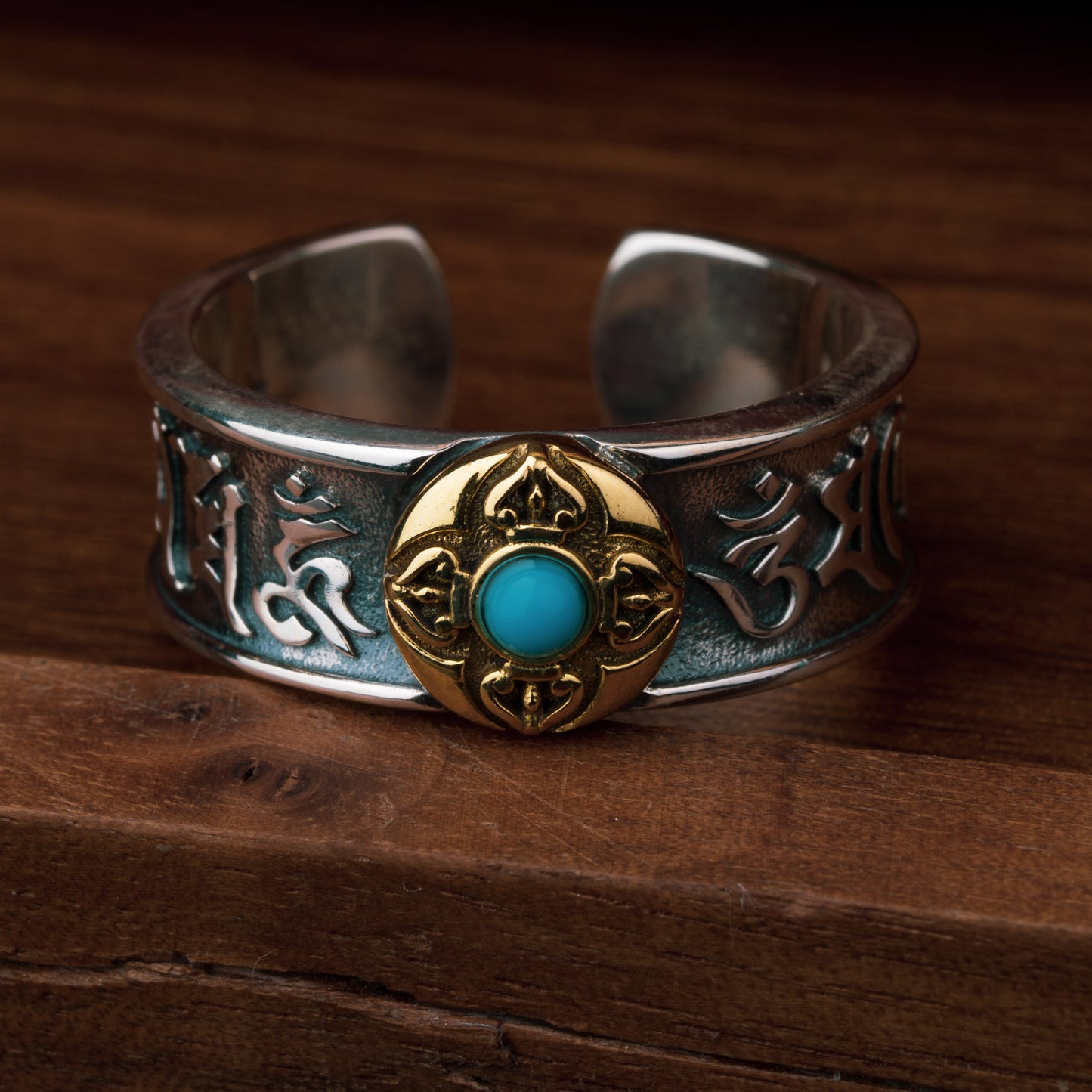 Vintage Aqua Jewel Ring