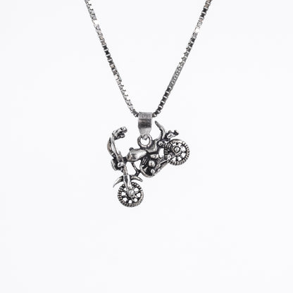 Silver Motorcycle Pendant