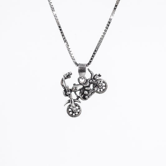 Silver Motorcycle Pendant