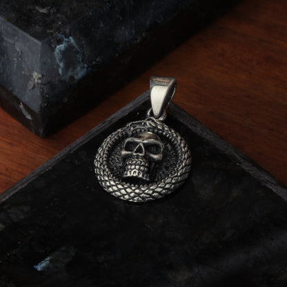 Silver Eternal Skull Pendant