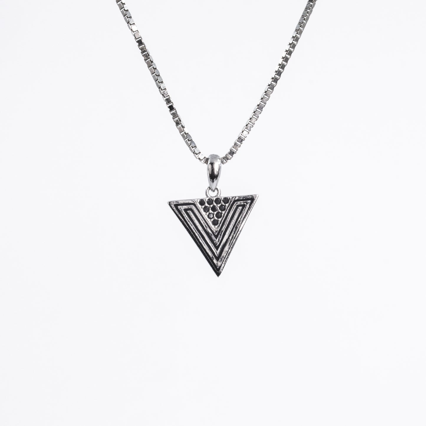 Silver Triangle Essence Pendant