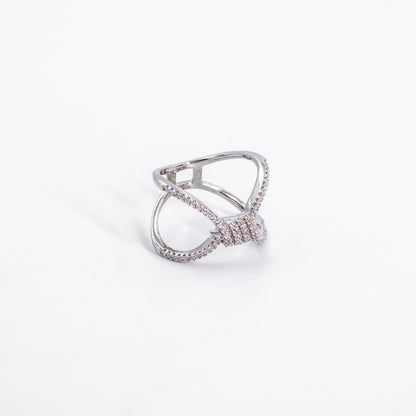 Silver Two Layer Shimmer Ring