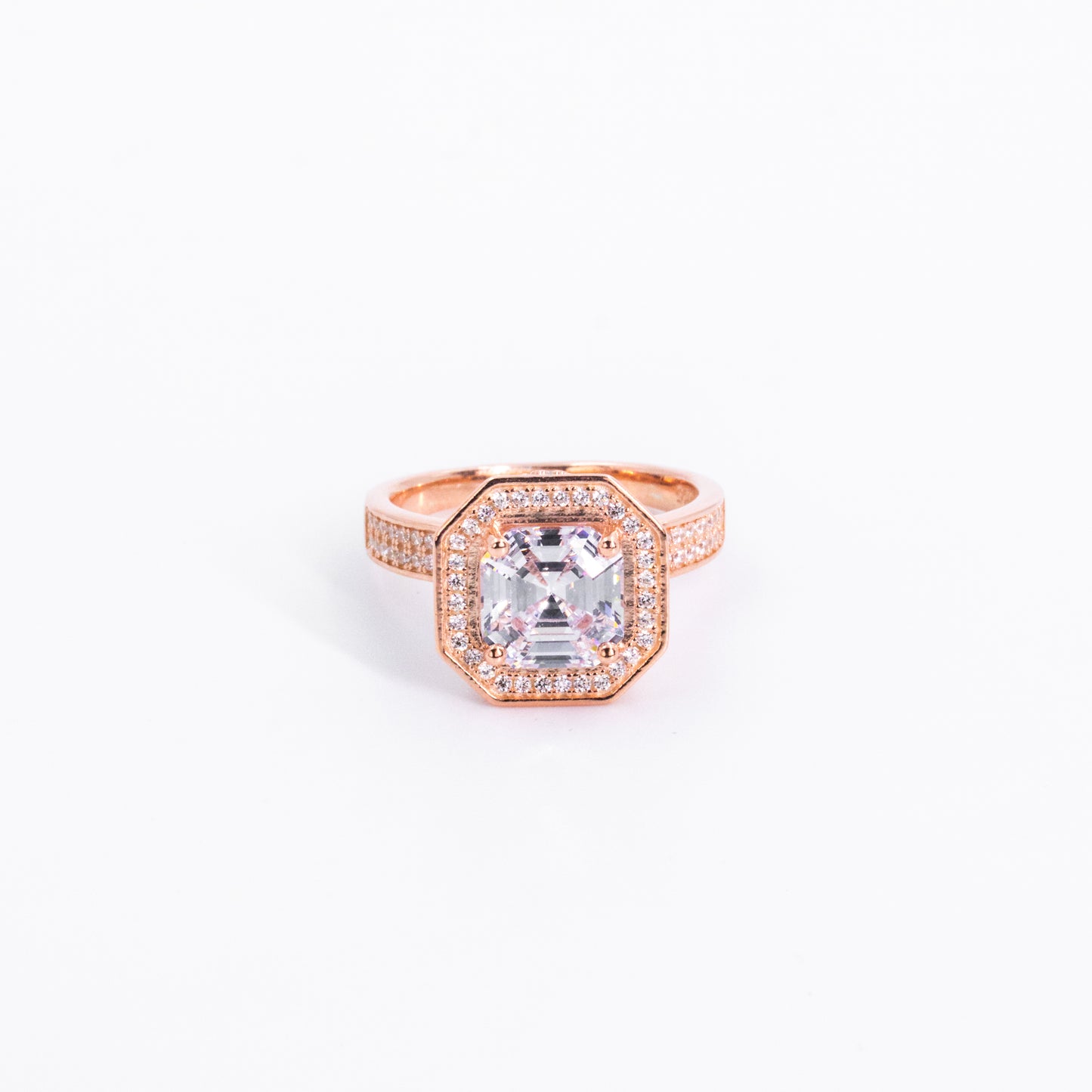Rose Gold Crystal Sparkle Ring
