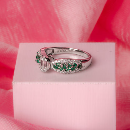 Silver Jade Serenity Ring