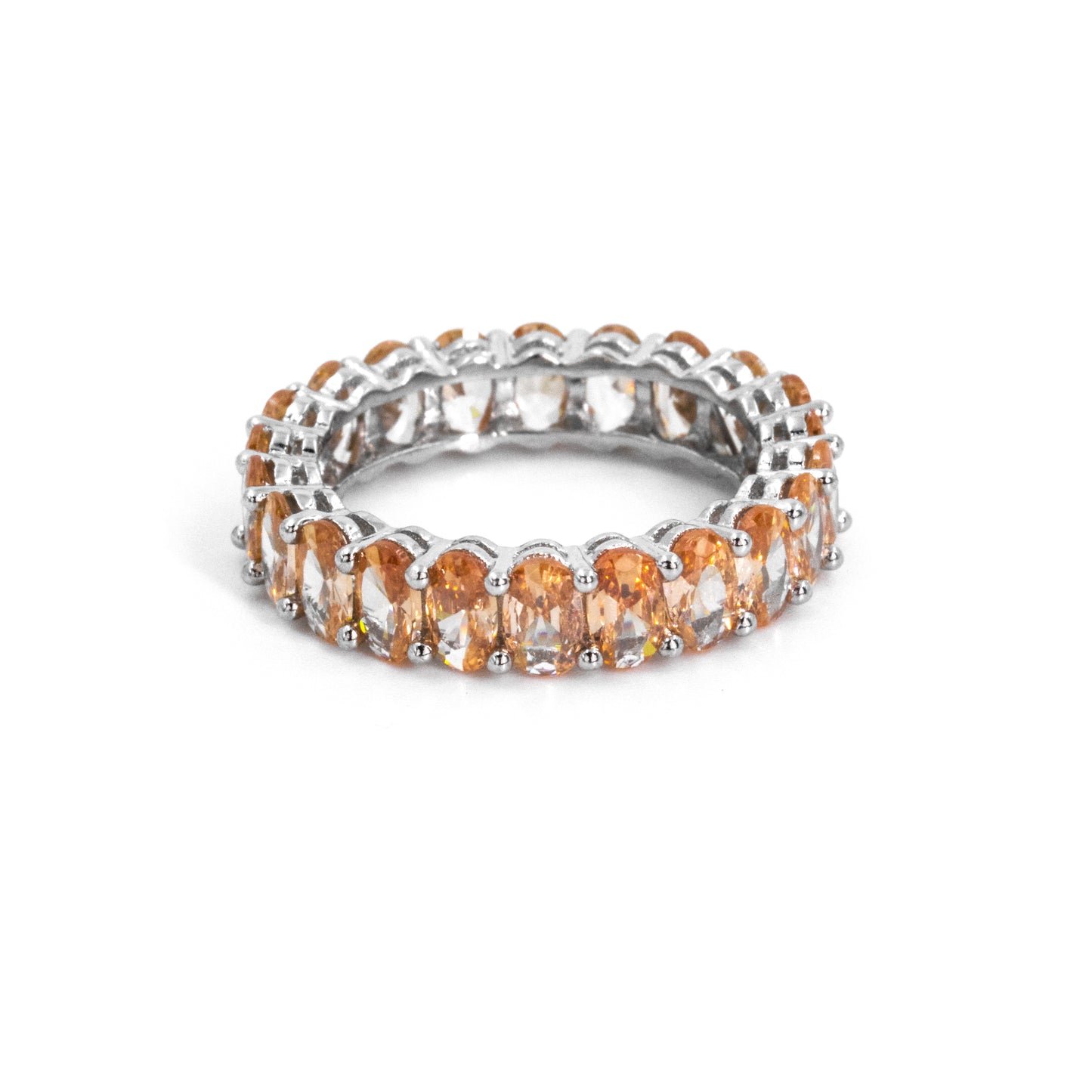 Silver Sunset Sparkle Ring