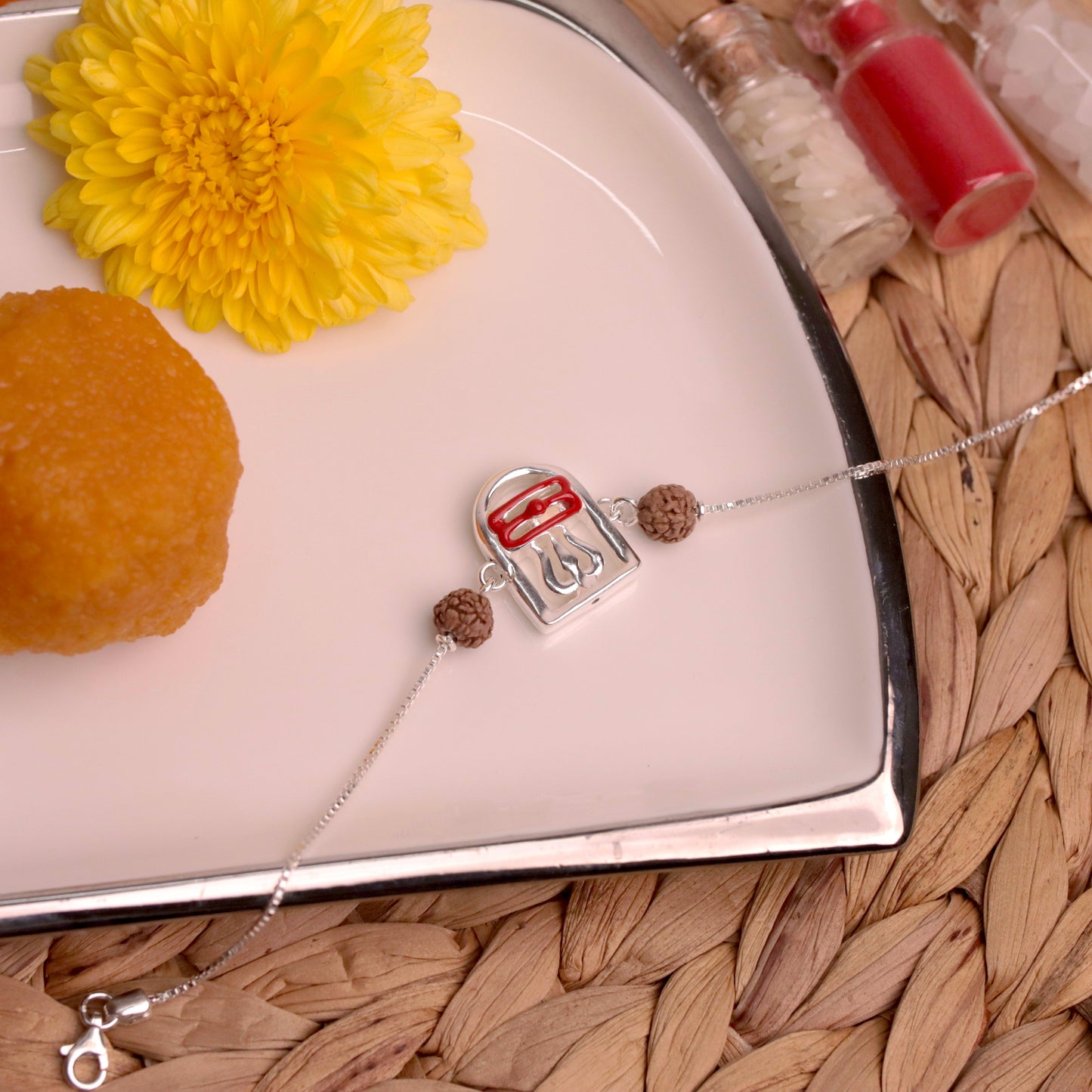 Mahadev Bandhan Pure Silver Rakhi