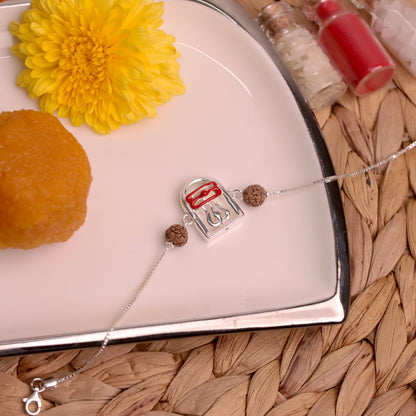 Mahadev Bandhan Pure Silver Rakhi