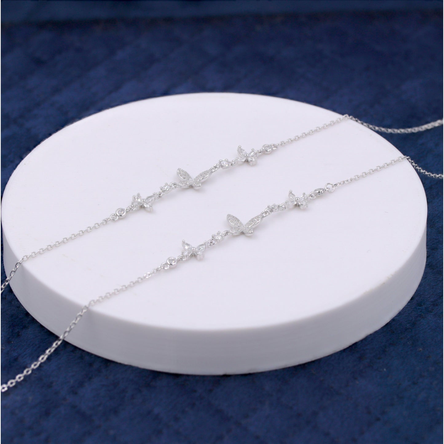 Silver Tiny Wings Anklet / Payal