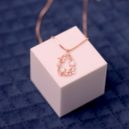 Rosegold Nerida Drop Chain Pendant