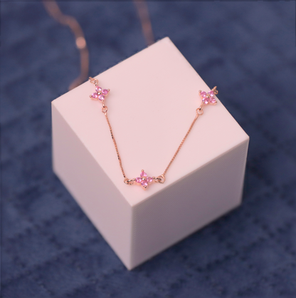 Rosegold Blush Sprinkle Chain Pendant