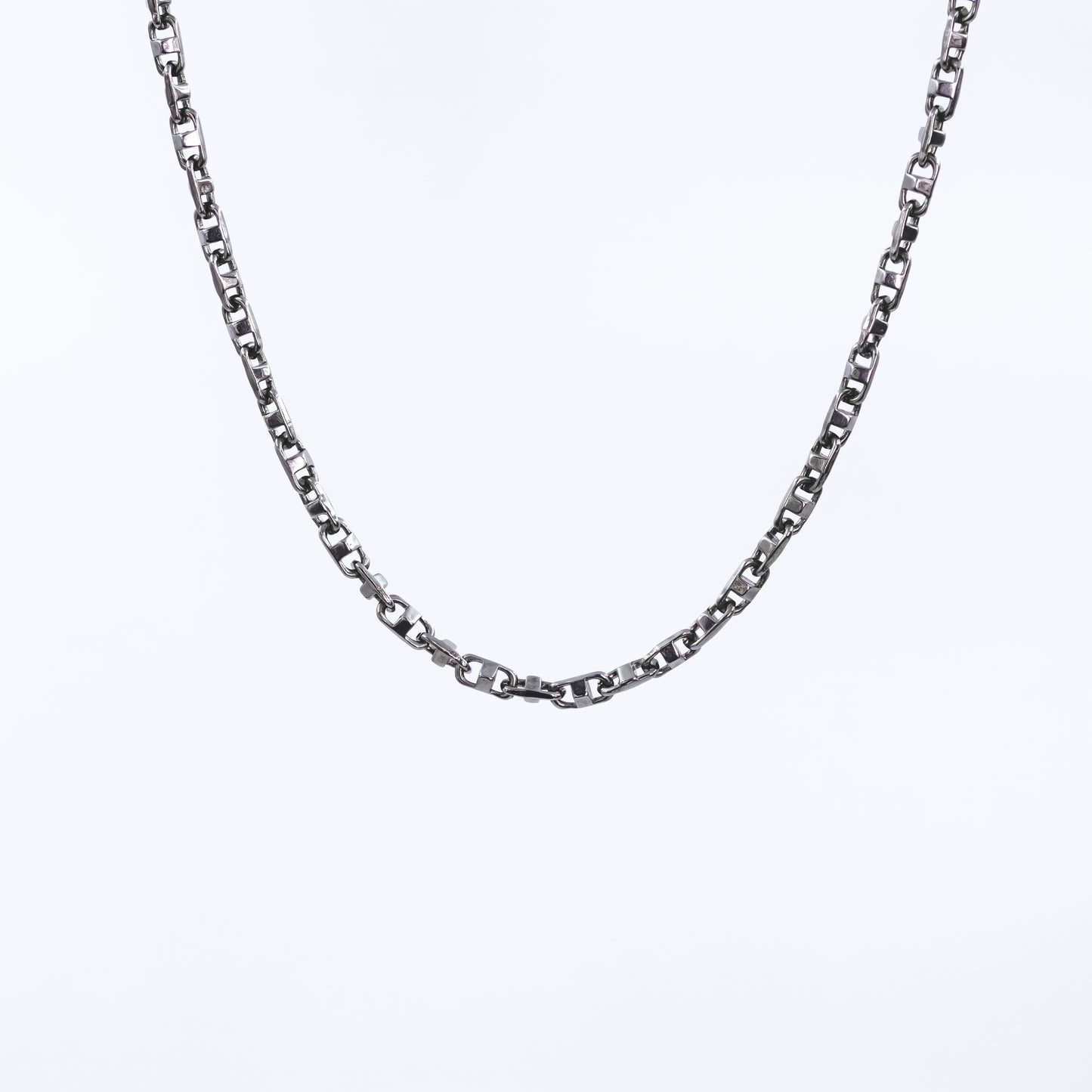 Silver Men’s Solid Statement Link chain