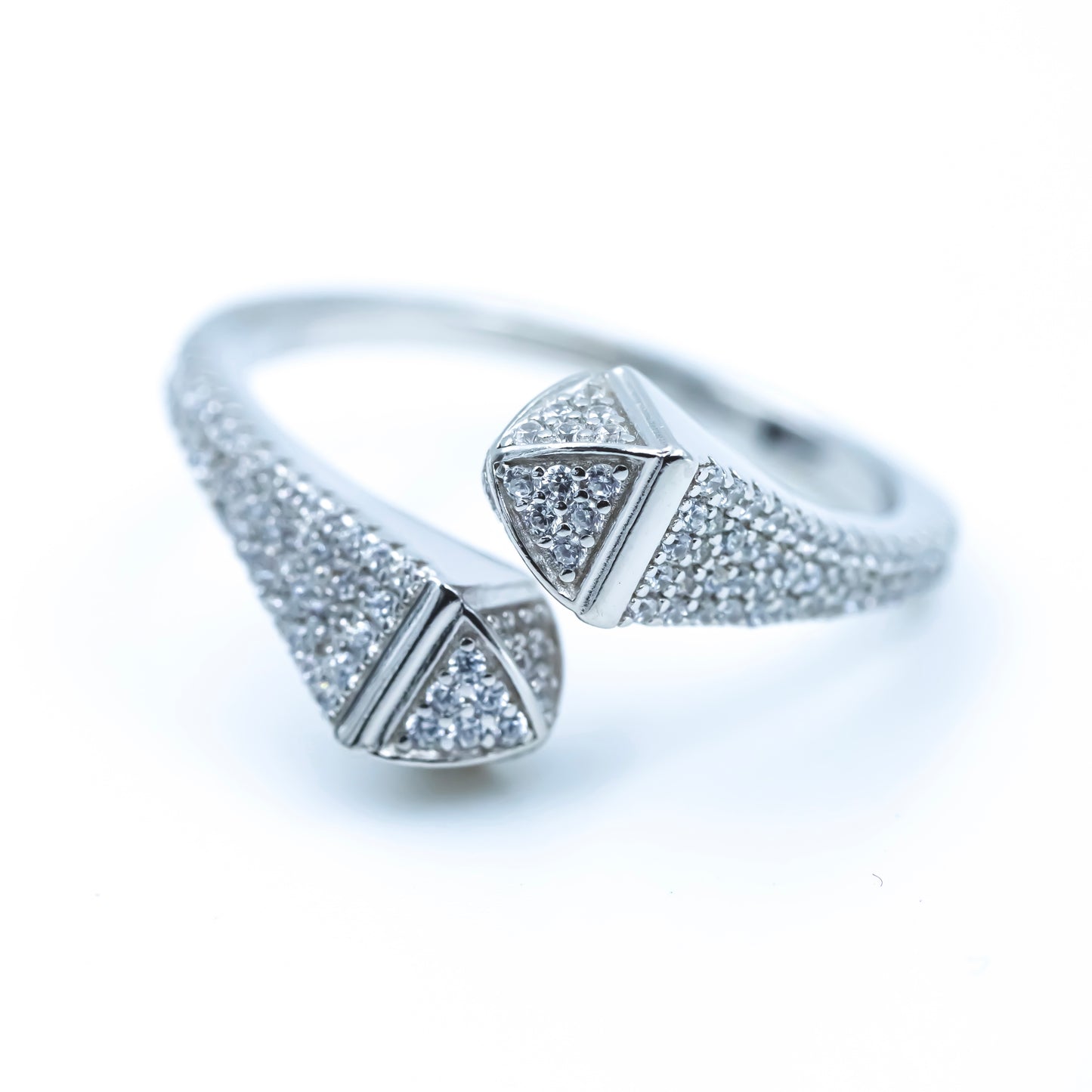 Silver Exclusive Spike Kada with Ring
