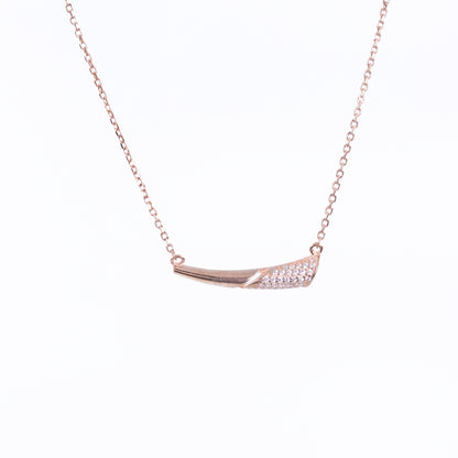 Rose Gold Slender Chain Pendant